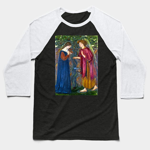 Edward Burne-Jones The Annunciation Baseball T-Shirt by pdpress